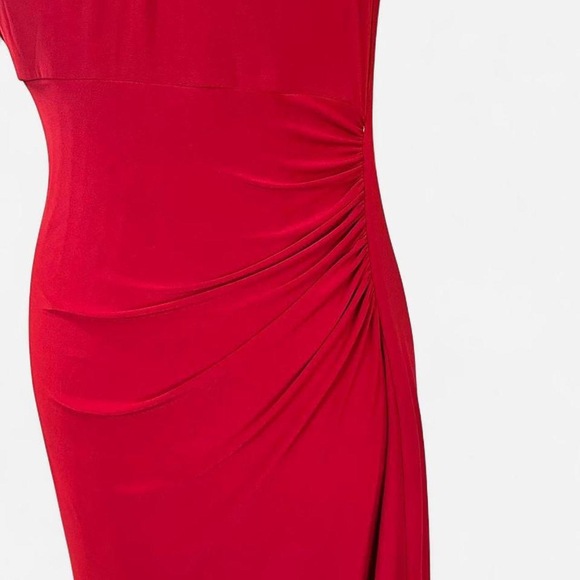 Chaps Valentine Red Formal Long Evening Gown red prom dress wedding guest dress - Picture 4 of 7